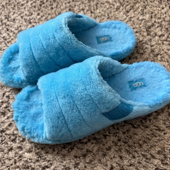 UGG Fluff Yeah Slide Slippers – Sky Blue, Women’s Size 11 - Picture 3 of 4